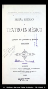 Rese?a historica del teatro en Mexico /