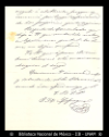 [Carta] 1875 abr. 22, Ciudad de Mexico [para] Matilde Landazuri de Olavarria : [informa que no pu