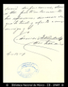 [Carta] 1907 abr. 15, [para] Enrique Olavarria : [nota de agradecimiento].