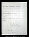 [Carta] 1878 feb. 19, Madrid [para] Enrique de Olavarria : [sobre la prorroga de su comision en l