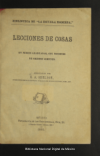 Lecciones de cosas, en series graduadas, con nociones de objetos comunes /