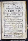 Vida y milagros del glorioso S. Liborio, Obispo cenomanense en Francia :