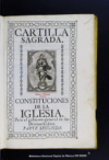 Cartilla historica, y sagrada :