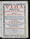 Vida de la V.M. sor Antonia de la Madre de Dios, religiosa augustina recoleta, y fundadora en el Con