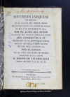 Solemnes exequias celebradas en la Iglesia del Tercer Orden de Nuestra Se?ora del Carmen de Mexico