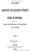 Dictamen de la Comision de Credito Publico de la Camara de Diputados, sobre arreglo de la deuda