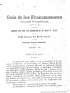 Guia de los fracmasones grados filosoficos :